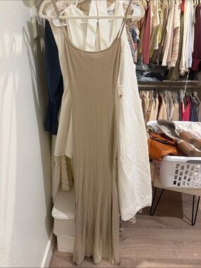 Skims beige maxi dress